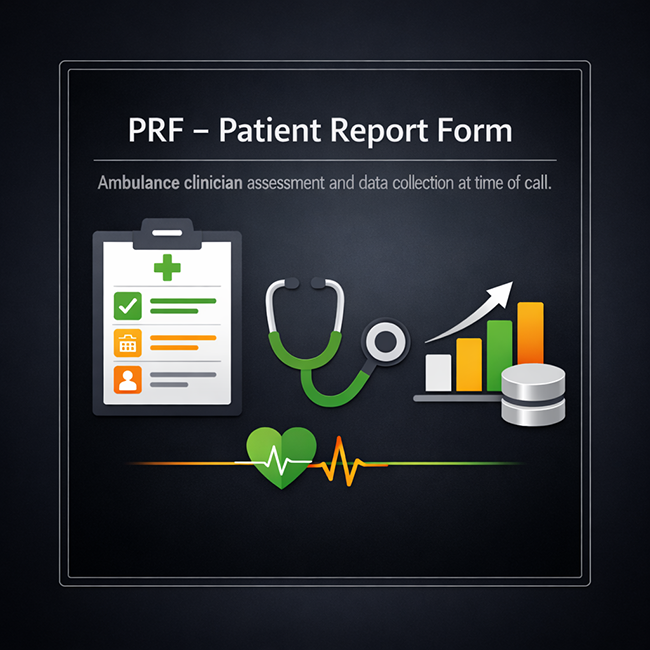 Ambulance PRF app screen one